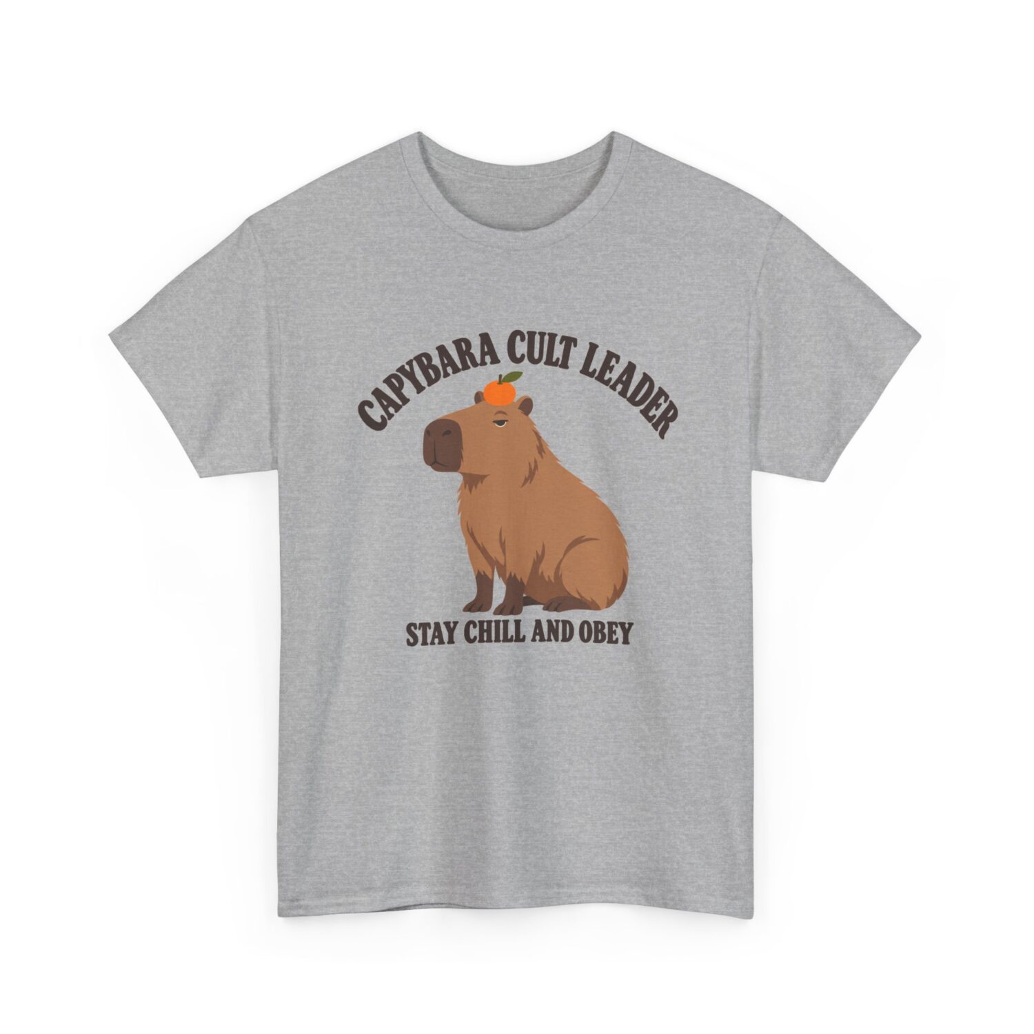 2143746590282822318_2048-1.jpeg Capybara Cult Leader T-Shirt — "Stay Chill and Obey" Cute Capybara Graphic Tee